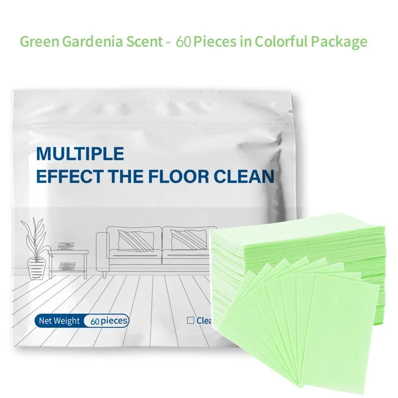Multi-Surface Disposable Floor Cleaning Cloths – 60-Piece Pack