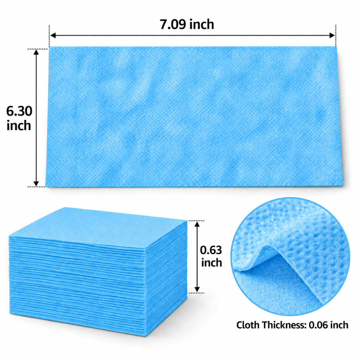 Multi-Surface Disposable Floor Cleaning Cloths – 60-Piece Pack