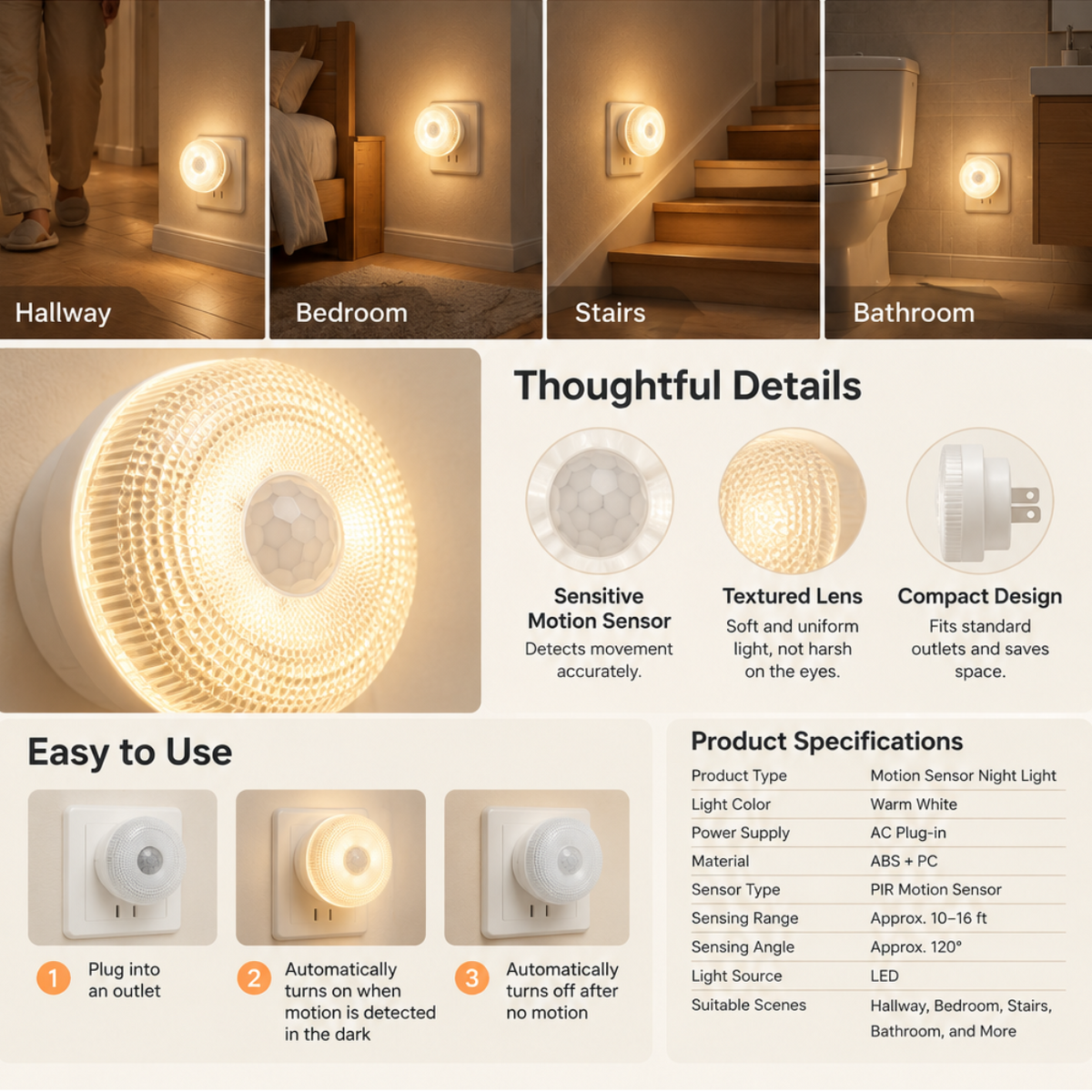 Motion Sensor Night Light